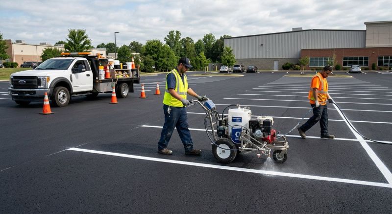 Asphalt Striping in Los Angeles, CA