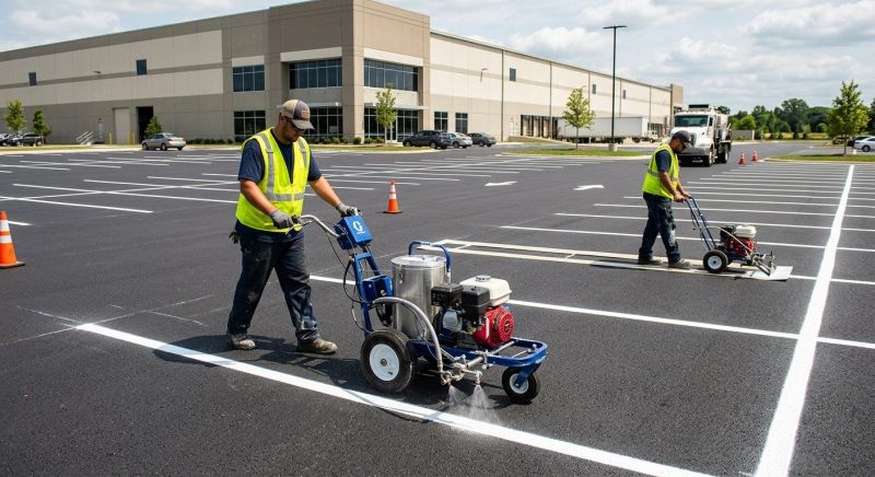 Commercial Asphalt Painting in Los Angeles, CA