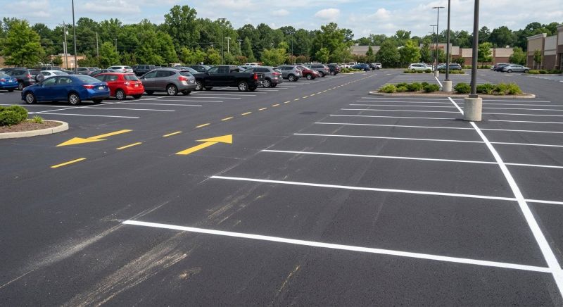 Concrete Parking Lot Striping in Los Angeles, CA