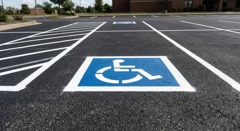Disability Parking Marking in Katy, TX